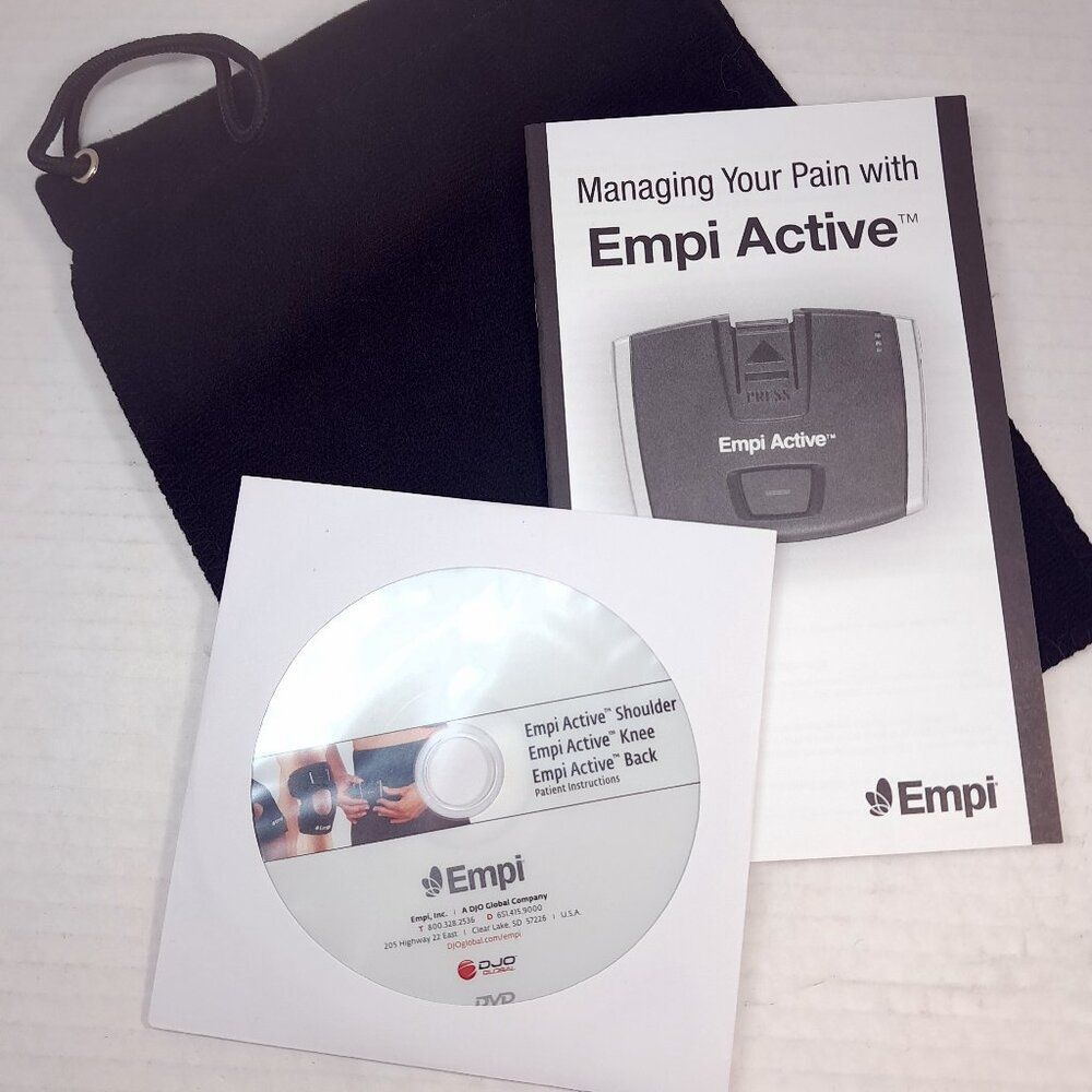 Empi Active patient Instructions DVD instruction Manual guide‎ Drawstring bag
